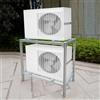 JXYQZD Staffa di Supporto per Condizionatore d'Aria in Lega di Alluminio, Supporto da Pavimento a Doppio Strato, Supporto da Terra per Mini Condizionatori Split Sistema a Pompa di Calore (Size : 80x4