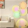 Elinkume Piantana Lampada da Terra con Proiettore RGB,Lampade da Terra a LED per Soggiorno con 5 Teste di Lampade con Angoli Regolabili,Lampada Tramonto con Filtri di Colore Intercambiabili per Camera da Letto
