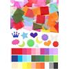 Cinvo 3600 quadrati di carta velina 3,0 cm x 3 cm, per mosaico arcobaleno, per artigianato, progetti fai da te, scrunch, attività artistiche in classe e molto altro ancora, 30 colori assortiti