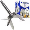MONTERAL Coltello con O-Ring per Frullatore Elettrico per Ciotola 1500 ml con Codice Originale MS-652320 MS652320 per Tefal per Krups per Moulinex PerfectMix+ - Garanzia di 10 Anni
