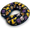 Pokémon Poggiatesta da viaggio ufficiale per bambini, cuscino per nuca ergonomico memory foam, pikachu Evoli Gengar, 29 x 29 cm, fodera lavabile rimovibile - auto aereo treno