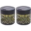 Worparsen Luci solari da parete mandala, lampada di proiezione decorativa per esterni con sette colori, impermeabile, per cortile, giardino, patio, cortile (2)