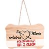 My Custom Style targhetta Legno#Amore1#rettangolareB 14x10 Personalizzata Online