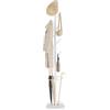 YATINEY Appendiabiti ad Albero con Portaombrelli, Attaccapanni da Terra 179 cm Autoportante per Ingresso e Corridoio, Appendiabiti Multilivello per Cappelli Borse Giacche, Bianco XYM03WW