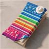 INTRECCI Telo Mare in Spugna Jacquard - Asciugamano da Spiaggia Grande 90x165 cm - Telo Mare e Lettino - 100% Cotone Morbido, Ideale per Piscina e Vacanze - Modello: Stelle Marine Arcobaleno