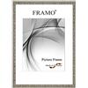 FRAMO Cornice foto barocco 25 x 33 cm in legno massello | vecchio-argento | Colore/dimensione selezionabile | Cornice antica d'epoca retrò N°110
