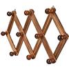 Gaodpz 10 Gancio in Legno espandibile Appendiabiti Appendiabiti a Parete in Stile Fisarmonica in Stile Retrattile 15cm-105cm