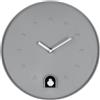 Decor Space Orologio da parete Damian con cucù in plastica Ø30x8 cm a batteria (Grigio)