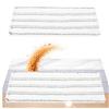 COM-FOUR® set 2 coperture in microfibra, panno per lavapavimenti da 42 cm, rivestimento per ogni tipo di superficie, lavabile in lavatrice a 60 gradi, panno resistente (2 pezzi - bianco/grigio)