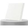 AQIGR Cuscino per Sedia da Ufficio in Memory Foam Rimovibile Cuscini Sedie Esterno e Interno 40x40 45x45 50x50, Tessuto di lino, con Cerniera per Sedie da Cucina, Giardino, Patio(Bianco,40x40cmx5cm Thick)