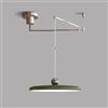 SEMANHUAOZ Grande lampada a sospensione moderna con braccio oscillante - Lampada da soffitto a LED dimmerabile da 15,7 pollici, lampada a sospensione color crema regolabile da 37 W for isola cucina, camera da le