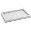 Kalu creations Vassoio Portaoggetti in Marmo Naturale 30 x 20 cm, Vassoio da Portata Rettangolare, Vassoio realizzato a Mano per Cucina, Bagno, Tavolino da Caffè -