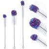 jiuzcare Spazzola di Bottiglia 3 pezzi Scovolino Bottiglie per Bottiglia a Manico Lungo Bottiglie Multiuso Pulizia Spazzole Set Senza Graffi Delicata ed Efficace Soda Stream Vetro Tazze