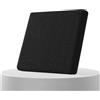 AQIGR Cuscino per Sedia da Ufficio in Memory Foam Rimovibile Cuscini Sedie Esterno e Interno 40x40 45x45 50x50, Tessuto di lino, con Cerniera per Sedie da Cucina, Giardino, Patio(Nero,40x40cmx8cm Thick)