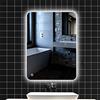 Turefans Specchio Bagno, Specchio Bagno con Luce, Bianco Freddo, Interruttore a sfioramento, Nuovo Elenco, 50 * 70cm