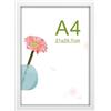 Cornice A4 21 x 29,7 cm, cornici per foto da parete di design in legno, Cornice per la Casa(Bianco)