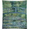 My Custom Style Coperta #Arte-Stagno delle Ninfee, Monet# Plaid 150x100 Peluche Sherpa
