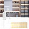 Enteenly Striscia LED COB 6 x 2 m, Dimmerabile con Controllo Touch, per Pannelli Acustici, Armadi, Cucine, Cantinette per Vini, Vetrine e Illuminazione di Scaffali, 6000K