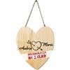 My Custom Style targhetta in Legno #Amore 1# Cuore 20x18 Personalizzata Online