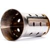 BOLOJAU Silenziatore universale per scarico moto DB Killer, inserto silenziatore rimovibile, collettore silenziatore, eliminatore di suono, diametro 60 mm (80 x 38 x 60 mm), acciaio inossidabile