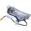 avdb-moto Coppia di Indicatori di Direzione Anteriore LED compatibile con YAMAHA XMAX 125 / TECHMAX 2018-2022, XMAX 400 SH12 2018-2020, 250 2018-2019, 300 2017-2022 (Fumè Chiaro - Solo Parte sinistra)