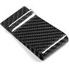 HERCHR Clip Per Visiera Per Auto, Clip Per Visiera Per Occhiali da Sole Universali Portafoglio Per Visiera in Fibra di Carbonio Per Auto Porta Carte di Credito Porta Banconote Accessori Per Auto