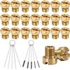 Seconero 21 Pezzi M6 Getti Carburatore, Kit di Getti Principali M6 con 5 Aghi di Pulizia, 5 Spazzole di Nylon, M6 Ugelli (30 35 40 45 50 55 60 65 70 75 80 85 90 95 100 105 110 115 120 125 130)