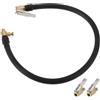 TUCKBOLD per Tubo di prolunga per Gonfiatore per pneumatici per auto 0.305inx32TPI Adattatore per tubo di prolunga per pompa dell'aria Valvola Nero 1 Set 19.69 pollici 12.6mm