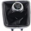 CAIZHICNC Pomello del Cambio per VW per Tiguan 2007-2011 Accessori per Auto Manuale Automatico 6 velocità Pomello Leva Cambio in Pelle con Copertura Antipolvere