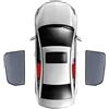 TENREV Auto Finestrini Laterali Parasole per Renault CAPTUR 2019-2024, Finestrini Laterali Tenda Da Sole Visiera parasole auto finestrini Accessori,B/2pcs rear doors