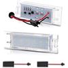 OZ-LAMPE Luce Targa a LED per Fia-t Grande Punto 188 Van 188AX/199 Seicento 187 Multipla 186 Marea 185, Lampada Targa a LED, 2 Pezzi, 18 * 2835 SMD Canbus