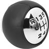 CAIZHICNC Pomello del Cambio per Fiat per Scudo 2 II 2007-2016 Accessori per Auto 6 Marce Manuale Pomello Cambio Testa Cromata