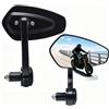 FRICYGAO Specchietti Retrovisori per Manubrio Moto Universali 7/8 22mm, Specchietti Laterali per Moped, Street Bike, Cruiser, Scooter, Bobber, Cafe Racer, Quad,Roller,ATV