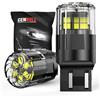 Cenmoll Lampadina W21/5W bianca, 3200LM super luminosa, 12V-24V, resistenza di carico integrata, T20 7440 7443 W21W, lampadina LED di ricambio per luci di retromarcia, freno, indicatori di direzione