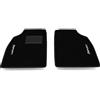 Generico Tappetini compatibili con Ligier JS60, ricamo sport bianco, kit tappetini auto personalizzati, set tappeti in moquette, tappeto auto