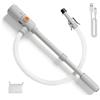 TECKZOON Pompa per Benzina per Taniche, con Funzione Telescopica Automatica, Doppia Alimentazione USB-C/AA, 2,8 Gpm/10,6 Lpm, Sensore di Spegnimento Automatico, Adatta per Benzina, Gasolio E Olio