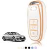 TOOMUME Cover Chiave Auto per Audi A6 C7 Avant A3 A4 B8 A5 A7 A8 A1 Q5 Q8 | Silicone Morbido, Antiurto, Anticaduta, Antigraffio, Custodia Protettiva Chiave per Q2 Q3 Q4 S5 S6 S3 S4 SQ5 Sportback S Line