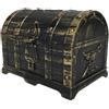 Kids Pirate Treasure Chest Toy Box Bomboniere Oggetti di scena Bronzo antico