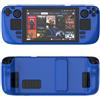 Btkigl Per Steam deck custodia protettiva colorata skin-friendly PC materiale custodia protettiva con stand accessori per console di gioco (blu scuro)