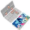 doepeBAE Custodia per Schede di Gioco, Custodie Giochi Switch, Switch Game Card Case, Scatola per Carte con Fodera in Silicone, Con 24 Slot per Cartucce di Gioco e 24 Slot per Schede SD (24J)