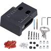 MNUvxzaewf Kit di 63 fori tascabili, boccole for trapano da 15 gradi 6/7/8/9/10 mm, tassellatura in legno for faggio, guida for lavorazione del, angolo foratura obliquo
