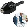 EBILUN Bit di trivello senza chiave universali da 0,3-8mm, adattatore per trapano torsionale con codolo esagonale a cambio rapido