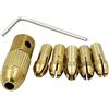 EBILUN Ottone Collet set di punte per trapano Rotary Tool, mandrini Collet bit 0.5 - 3.0 mm Shank