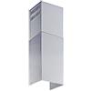 Winflo Prolunga per camino in acciaio inox (fino a 3,4 m da soffitto) per cappa Winflo convertibile da parete (set di pezzi superiore e inferiore)