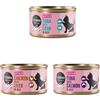 Cosma Asia Kitten in gelatina 6 x 85 g umido per gatti - Mix: 2x Tonno con Granchio, 2x Tonno con Salmone, 2x Pollo con Fegato di Pollo
