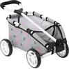 Bayer Chic 2000 - Passeggino Skipper, piccolo carrello per orsacchiotti, bambole e giocattoli, passeggino per orsacchiotti, carrozzina per bambole, stelle grigie