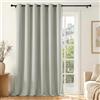 Deconovo Tenda Oscurante per Interni con Occhielli, 1 Pannello 200x260 cm, Tenda Termica Isolante per Camera da Letto e Soggiorno, Drappeggio Morbido ed Elegante, Grigio Ghiaccio