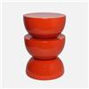 sweeek Tavolino in metallo effetto glassy, 46,5cm Corallo - 32x32x46.5 cm