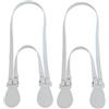 Generico 2 Pezzi Multifunzione Tracolla Manici per obag Ragazza Donna Mano Spallacci Lunghi Corti Cinture Borse Accessori (Grigio Sporco(Smooth Surface))