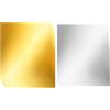 Generico Foglio d'oro - 5 Pezzi A Doppia Faccia 30x30 Cm,Fogli per Sbalzo in Metallo Lamina da Lavorazione | Adatto a Artigianato, Arte di Recupero, Lavoro Metalli, Cartotecnica e Attrezzatura da